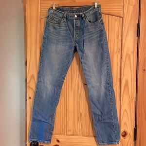 Levi’s 501 straight leg 100% cotton jeans